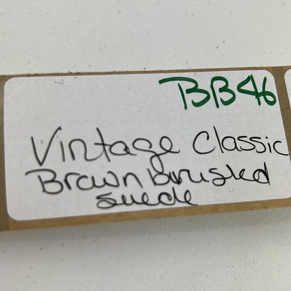 Vintage Classic Brown Brushed Suede Handbag - Picture 8 of 11